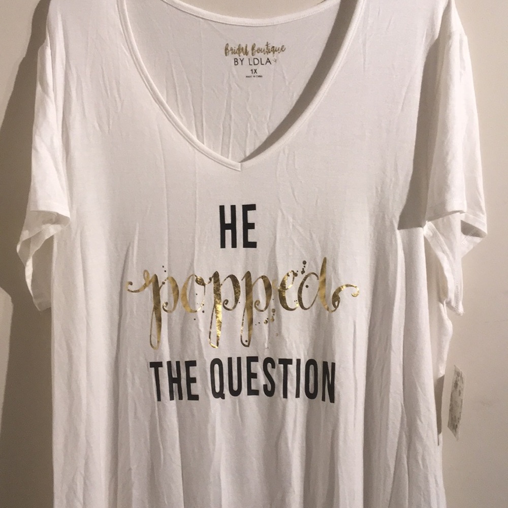 Bridal Boutique “He Popped The Question” T-Shirt